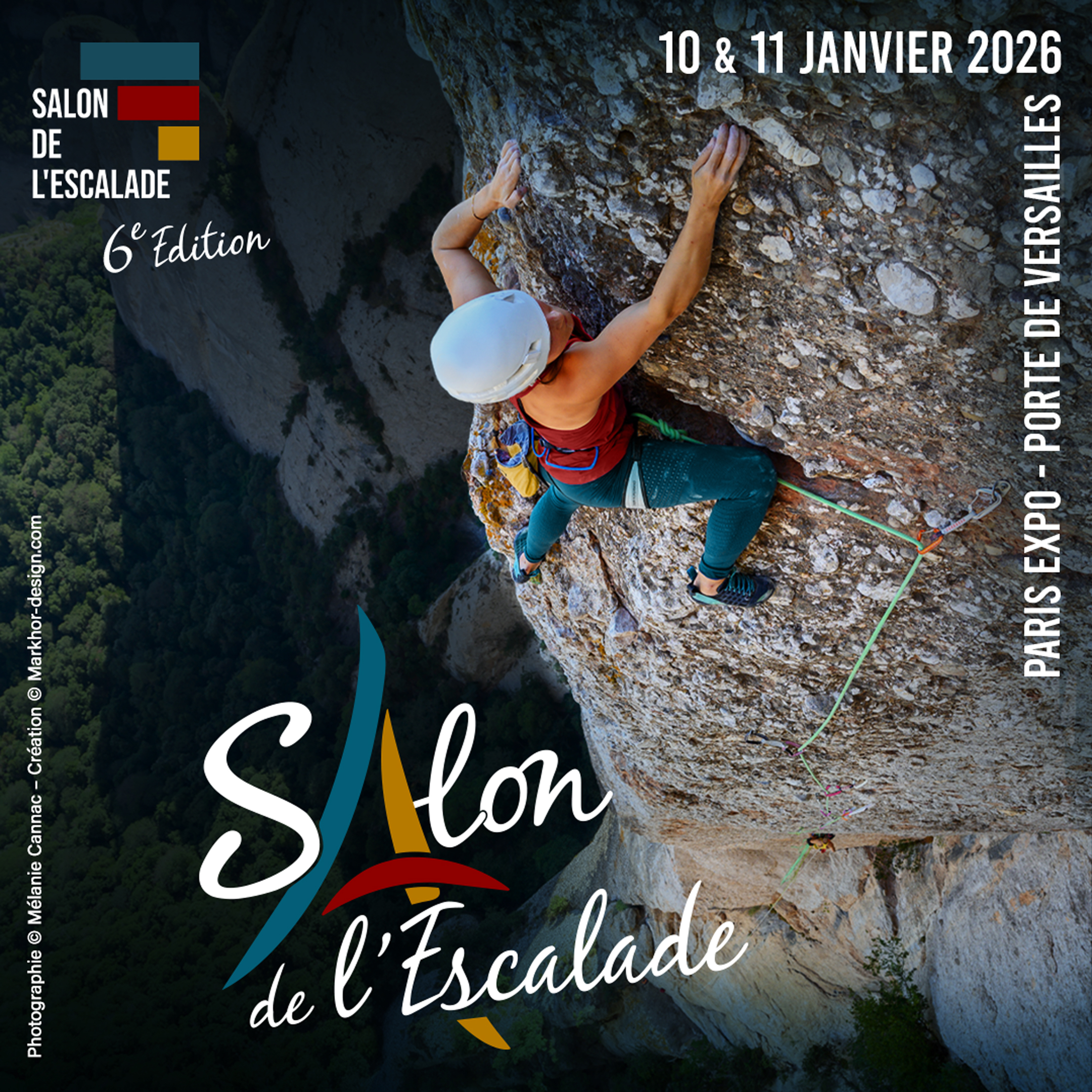 Salon de l&rsquo;escalade 2026 – Communication graphique – 6e Edition